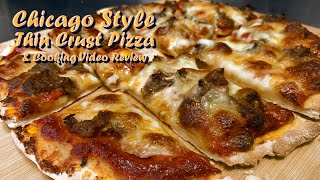 Chicago Style Thin Crust Pizza Dough Recipe & Double Video Cooking Review