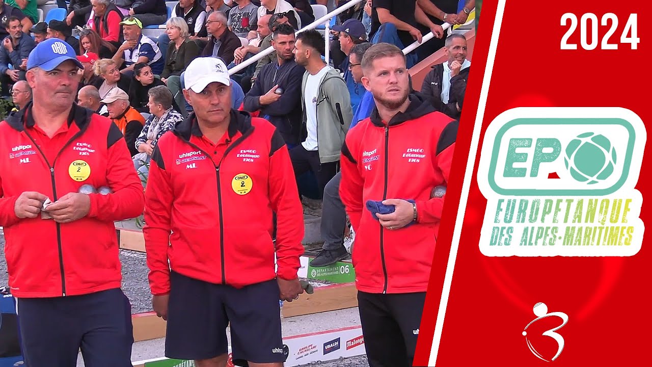 Miniature : 32e LOY vs LUCCHINI : Europétanque triplette des Alpes-Maritimes à Cagnes-sur-Mer 2024