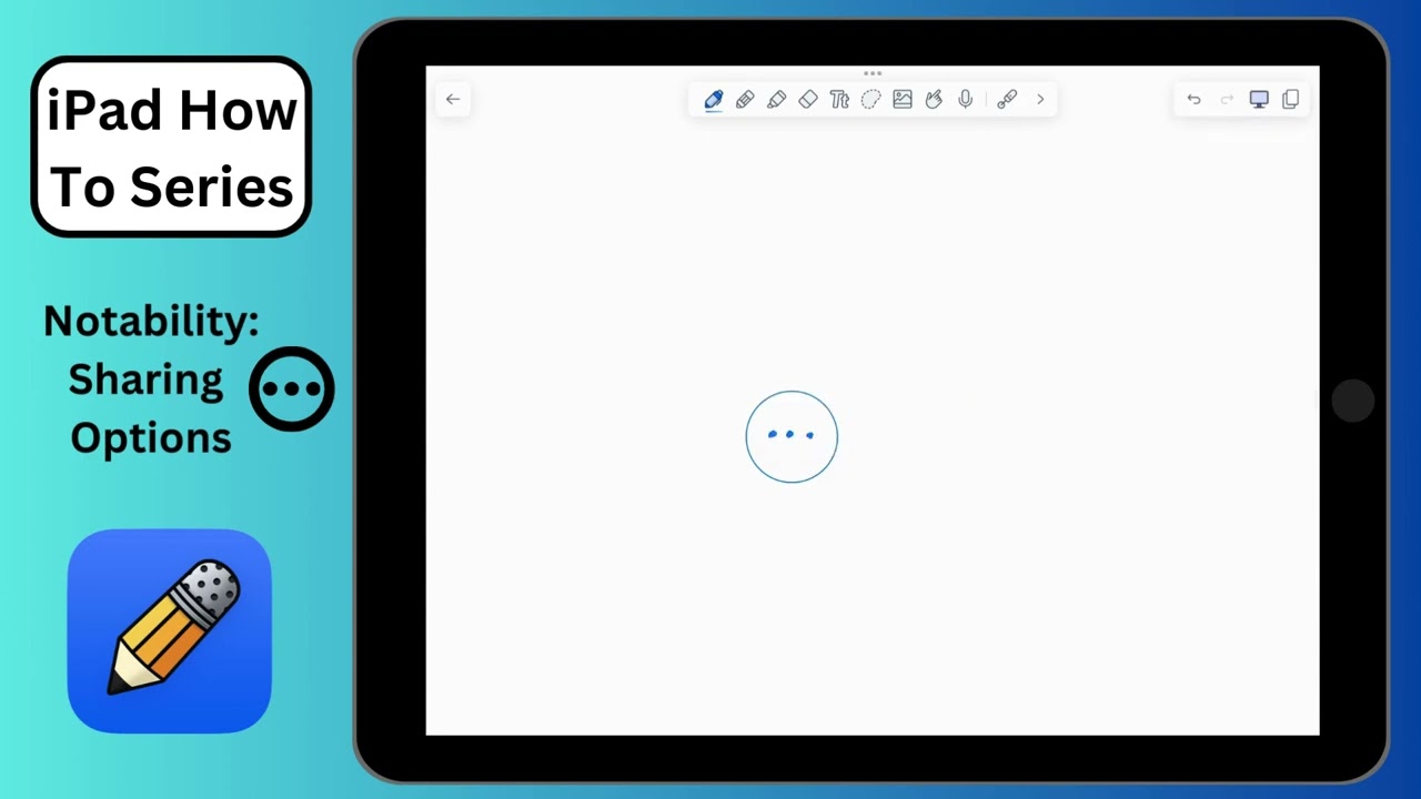 Notability - Sharing Options Menu