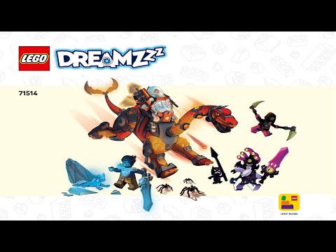 YouTube thumbnail: LEGO Instructions - Dreamzzz - 71514 - Dino Jet - Season 4