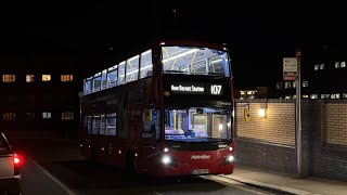 Full Route Visual | 107 | Edgware Station - New Barnet Station