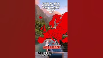 Trying to get a subscriber from every European country | Day 1 #shorts #mapping