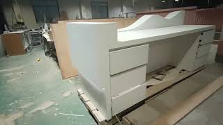 solid surface dental reception desk
