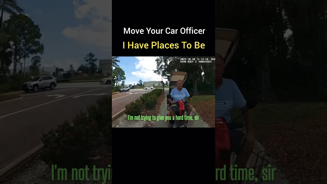 Move Your Car Officer #shortsvideo #shortsfeed #cops