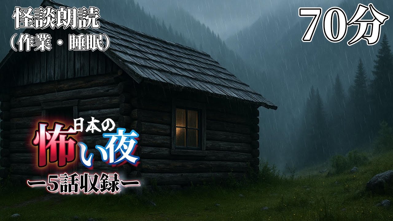 【怖い話（作業/BGM）】「山小屋ノートの書き込み（新作）」＋総集編4話【怪談朗読/人声】