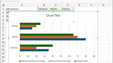 Multiple Bar Graphs and Stacked Bar Graphs on Microsoft Excel (iPad)