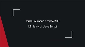 JavaScript String - replace() & replaceAll()