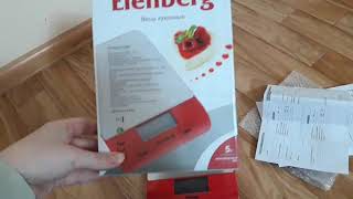 Обзор на кухонные весы Elenberg CFC-2066 купленные в Sulpak