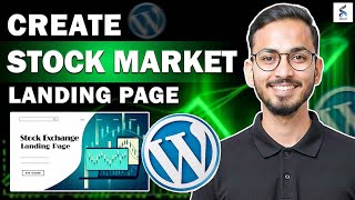 Build a Professional Stock Market Landing Page with WordPress 🔥