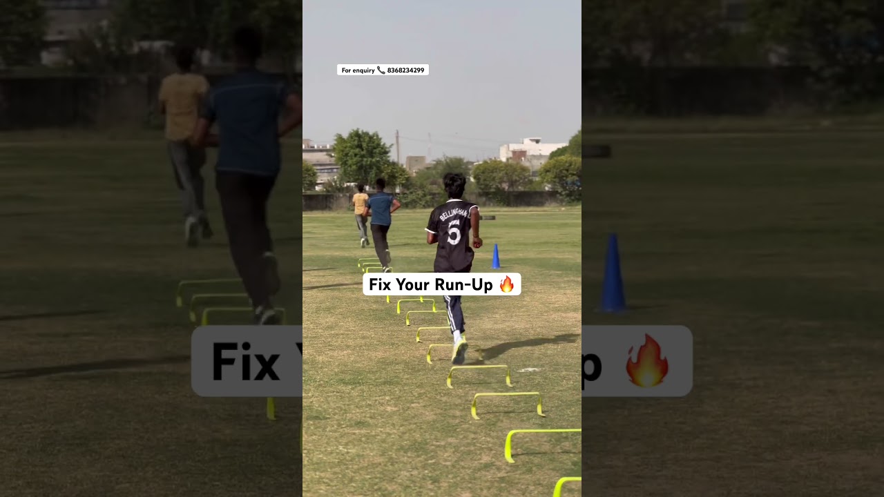 Working on Run-Up with Hurdle Running