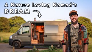 Forager lives full time VanLife and only works 2 days a week!! | Interview and TOUR