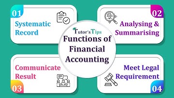 Functions of financial accounting full video on our channel @TutorsTips