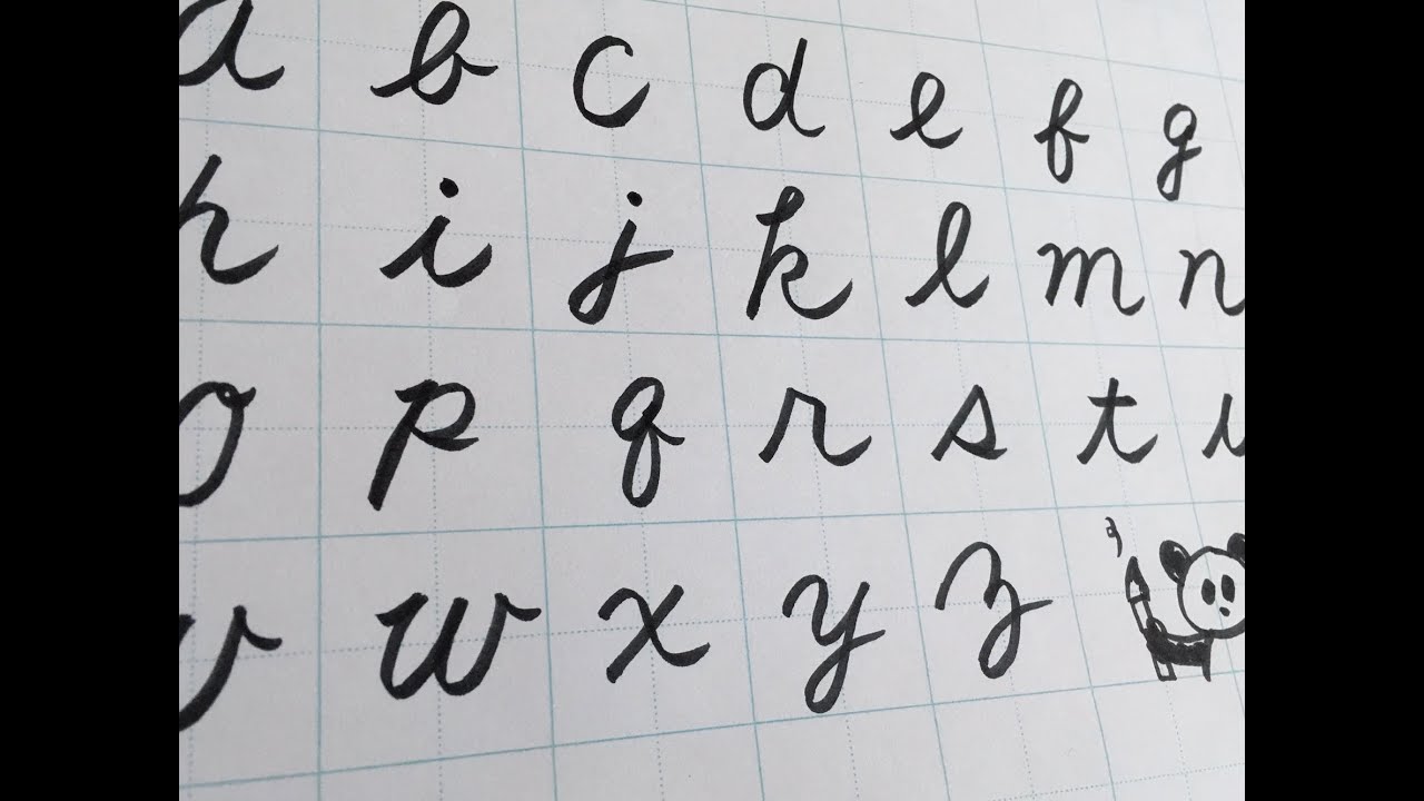 How To Write In Cursive Calligraphy For Beginner 筆記体の書き方 Youtube How To Write In Cursive Calligraphy For Beginner 筆記体の書き方 Youtube