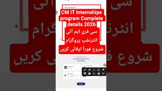 CM IT Internship Program 2026 | How to Apply CM Free IT Internship | Complete Details (Pakistan)