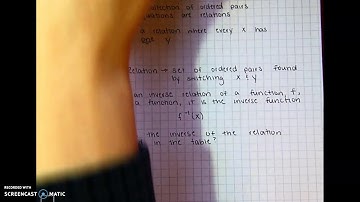 5-6 Inverse Relations & Functions