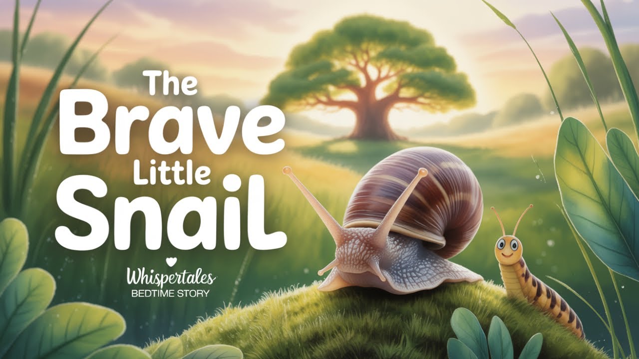 The Brave Little Snail 🐌 | Kids Bedtime Story on Courage | WhisperTales | Children Stories