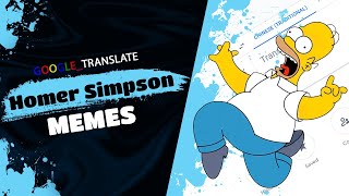 Homer Simpson in different languages meme