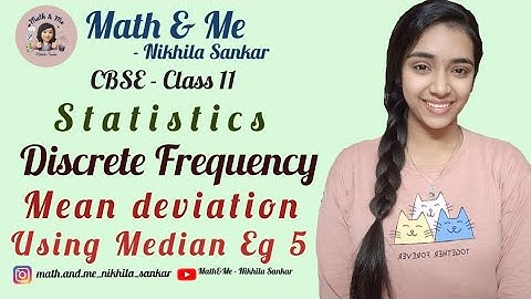 Eg5 Discrete Freq Statistic Mean deviation(median)#statistics #maths #online #education #mathematics