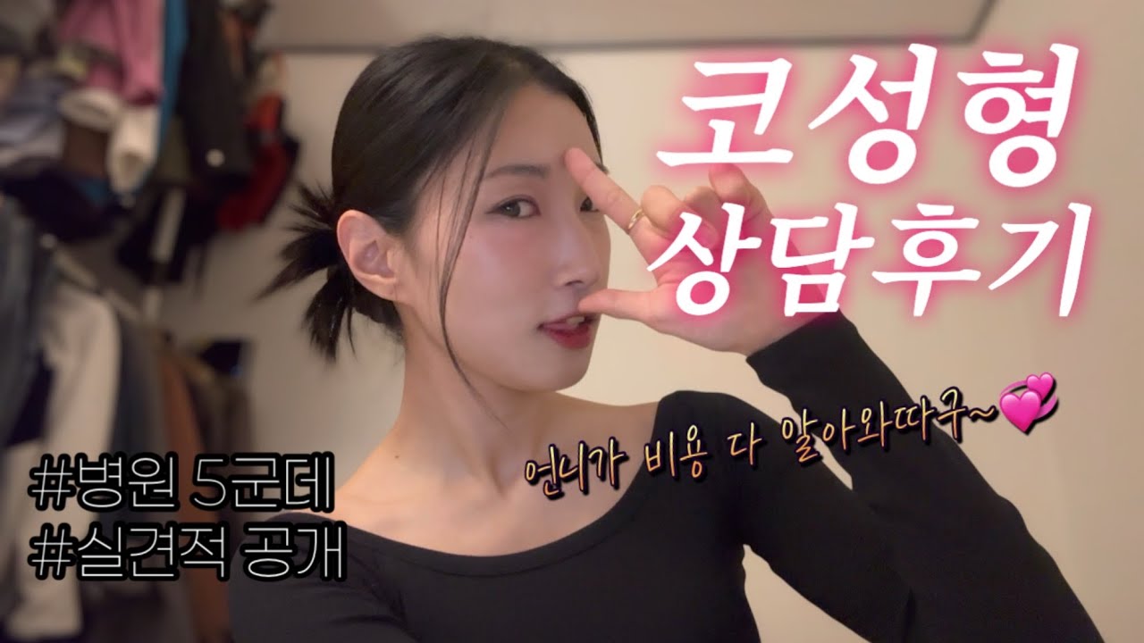 [VLOG] 저… 코 성형 상담 다녀왔어요🤫 ㅣ 병원별 상담내용 총정리.zip