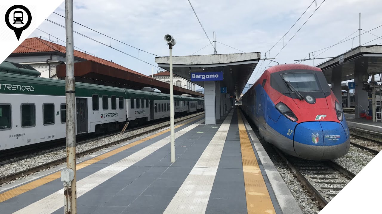 TRENI alla STAZIONE di BERGAMO