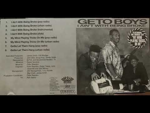 Geto Boys (URBAN RADIO) My Mind Playing Tricks On Me CD Single 1992 SCARFACE