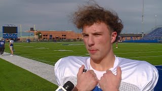 Carroll High School wide receiver Hansen Haffner full practice interview 10/23/2023 Net Worth