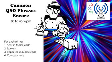 Common QSO Phrases Encore Speed-Racing - 30wpm