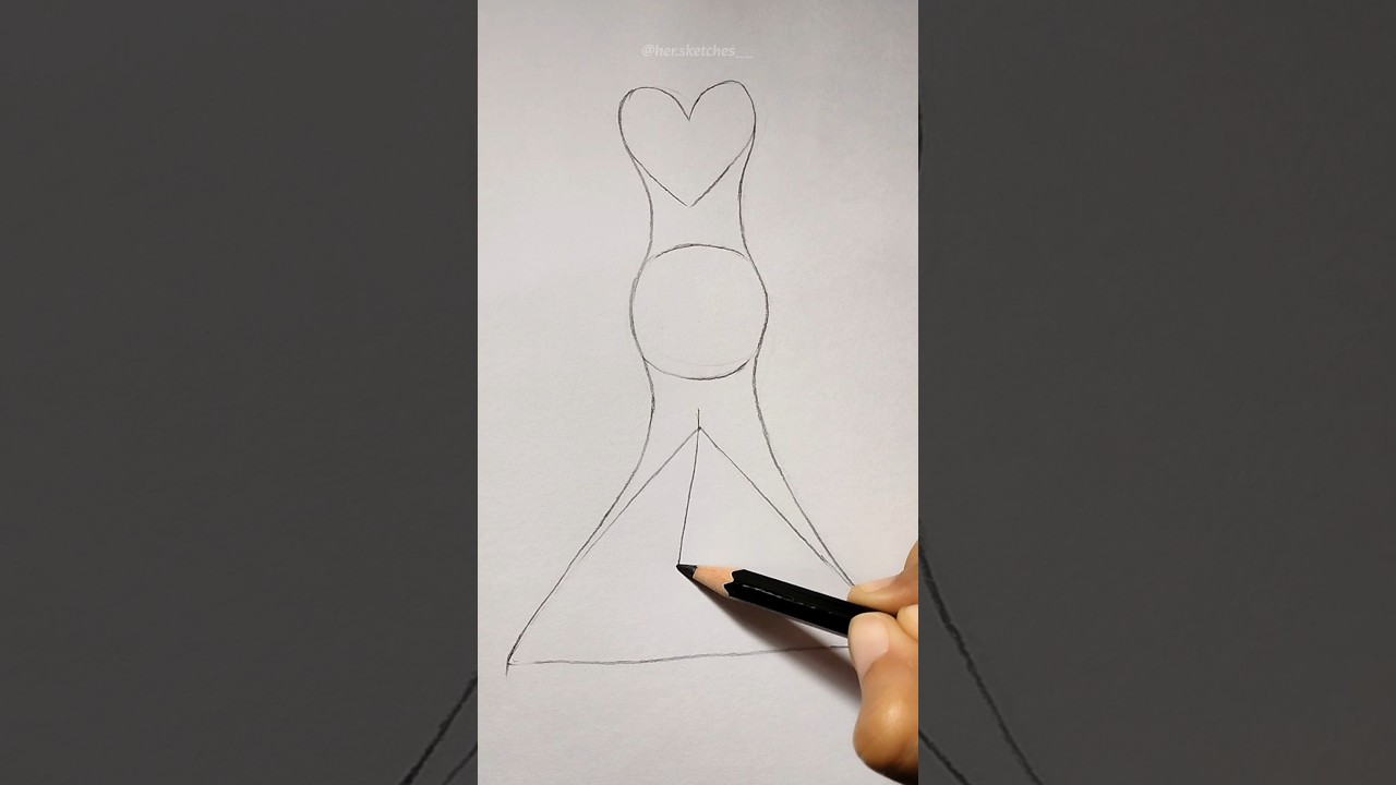 How to draw dress 