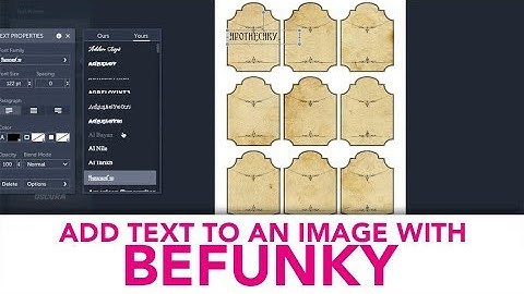 HOW TO add text to an image before printing on befunky.com | TUTORIAL