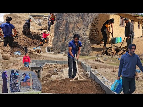 Nomadic Life Building A Toilet And Going Into The Store To Buy Food With Mahmoud And Azam 