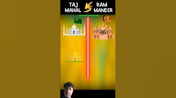 Tajmahal vs Rammandir#shorts#youtubeshorts#tajmahal#rammandir