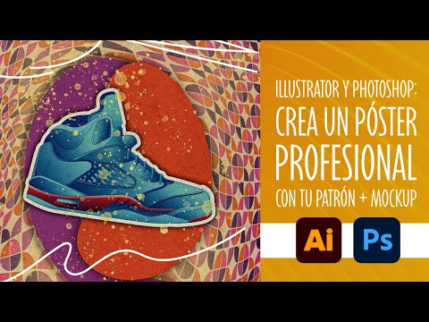 Miniatura del vídeo Cómo crear un patrón en Illustrator, diseñar un póster en Photoshop y presentarlo en un mockup. de Zalathun Learning