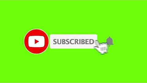 Youtube Animated Green screen Subscribe button with bell icon sound tan tan  click subscribe button