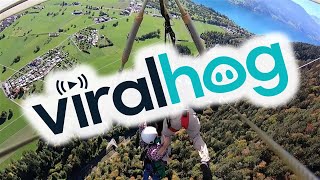 Hang Glider Barely Hangs On (Full HD Original) || ViralHog