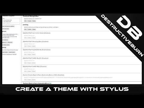 How to make a custom theme with stylus for userstyles (Basics)
