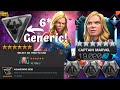 6* Generic Awakening Gem In Cap Marvel! 6.4 Insane Damage! Prestige! - Marvel Contest of Champions