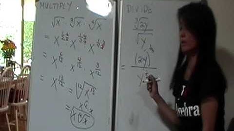 Multiplying and Dividing Radicals with Different Indices