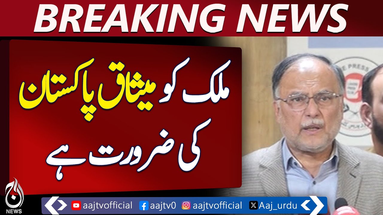 Ahsan Iqbal Calls for Charter of Pakistan | Policy Continuity Urged