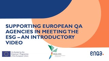 The SEQA-ESG project: an introductory video