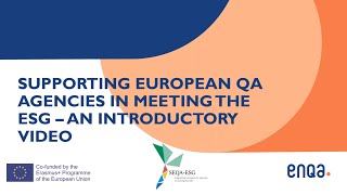 The SEQA-ESG project: an introductory video