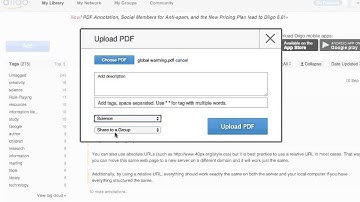 Annotating pdfs in Diigo
