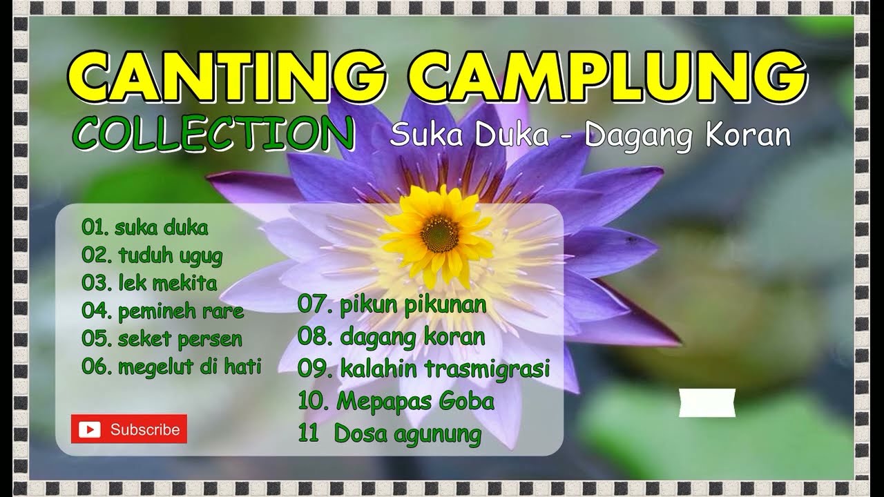 Canting Camplung Collection Suka Duka Dagang koran #lagubalilawas