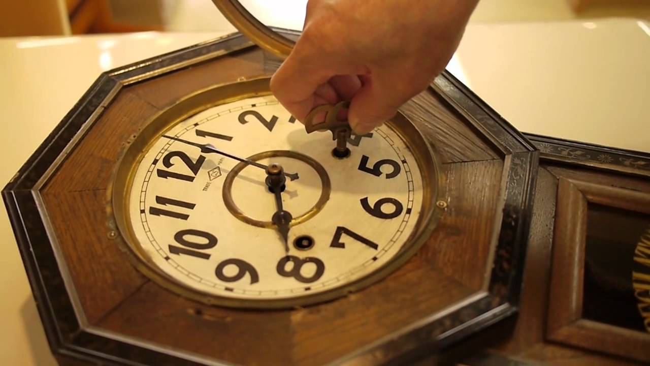 愛知時計・ゼンマイ式掛け時計（8日巻き・打ち方つき） 時報