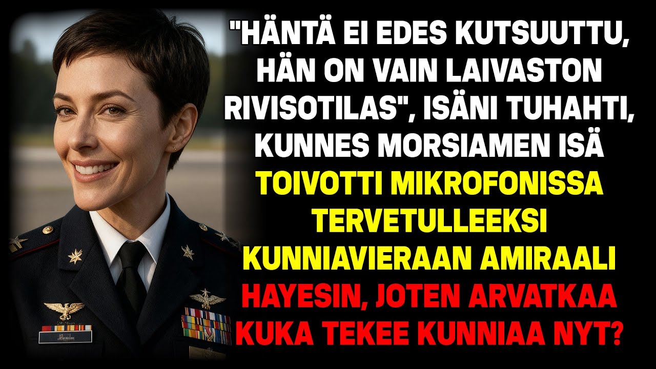 Veljentyttären häissä he pyyhkivät minut – Sitten sulhanen tervehti: 