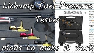 Lichamp BETOOLL fuel pressure test kit Amazon Compatible Honda Ford CFI EFI GM C