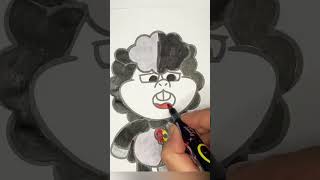 🐏Baba Chops Poppy Playtime👽 #artchannel #satisfying #creativekids #colormagic