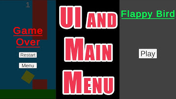 UI and Main Menu | Flappy Bird in Unity