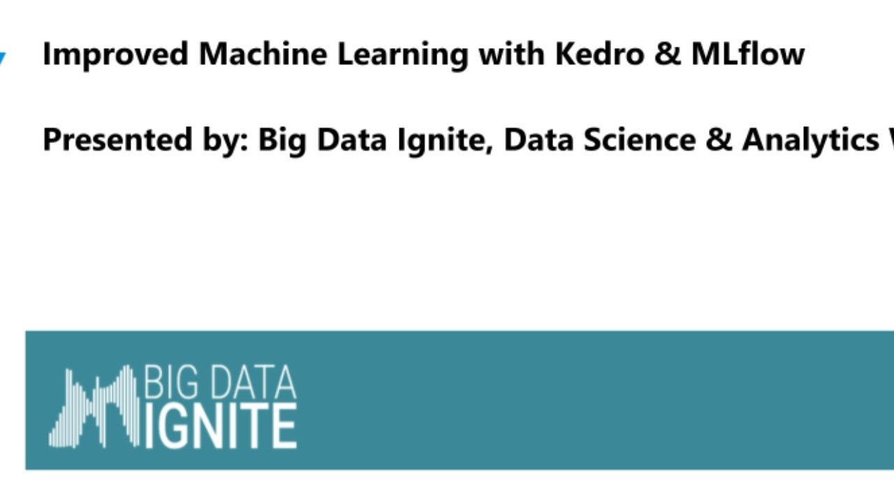 Improved Machine Learning with Kedro & MLflow - YouTube