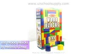 100 Wood Blocks by Melissa & Doug -- LCI-481