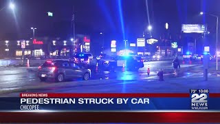 Portion of Memorial Drive in Chicopee blocked after pedestrian accident